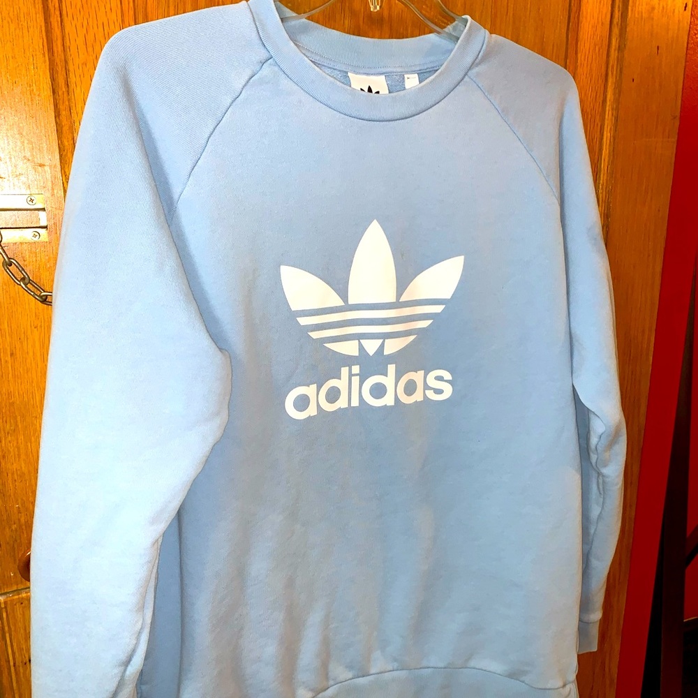 Light Blue Pastel Trefoil Sweatshirt XL